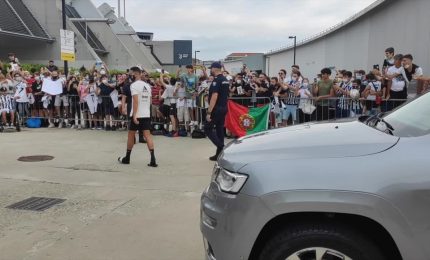 Tifosi in delirio per Cristiano Ronaldo