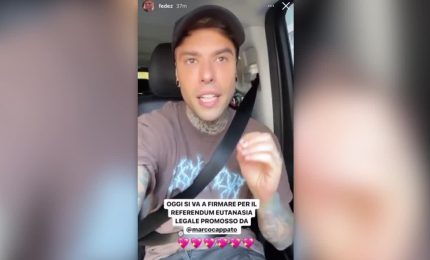 Eutanasia, Ferragni e Fedez firmano per il referendum