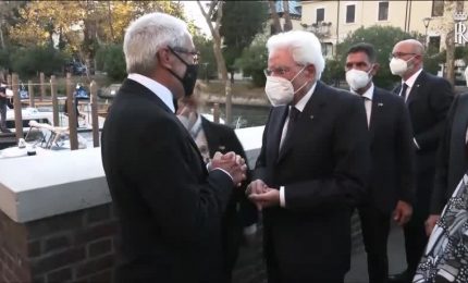 Mattarella inaugura la Mostra del cinema di Venezia