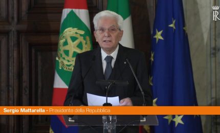 Mattarella "Determinazione e speranza per la ripartenza"