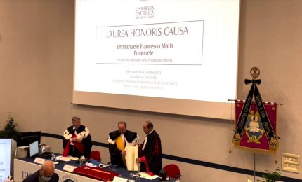 Università Cattolica, laurea honoris causa a Emmanuele F.M. Emanuele