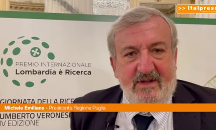 Premio Ricerca Veronesi, Emiliano "Importante presenza pugliese"