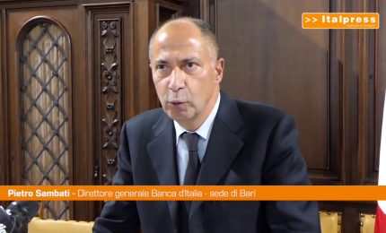 Bankitalia, Sambati “L'economia della Puglia cresce nel 2021”