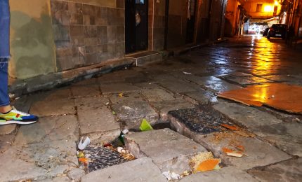 Palermo, le basole all'Albergheria che sprofondano e i topi che ballano. Però arriverà il Tram in via Libertà...