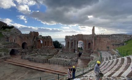 Taormina, al via il restauro delle gradinate del Teatro Antico