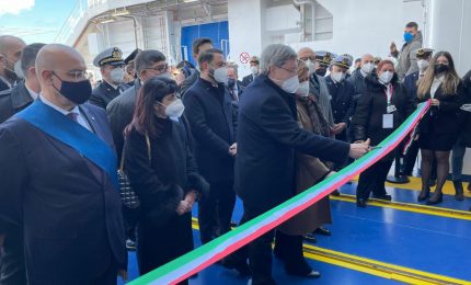 Giovannini a Messina inaugura la nuova nave “Iginia” di Rfi