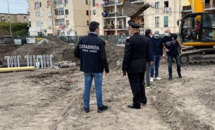 Blitz nei cantieri edili di Palermo e provincia, 10 denunce e multe