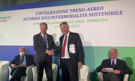 Intermodalità sostenibile, accordo Ferrovie-Aeroporti di Roma