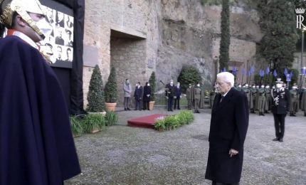 Mattarella commemora l'eccidio delle Fosse Ardeatine