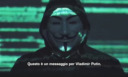 Ucraina, Anonymous dichiara cyber guerra a Vladimir Putin