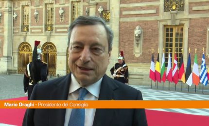 Ucraina, Draghi "Italia e Francia allineate con il resto dell'Ue"