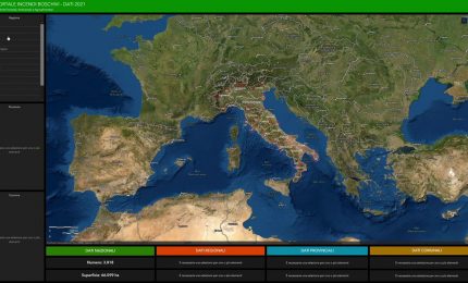 Carabinieri, attivo il Geoportale Incendi boschivi