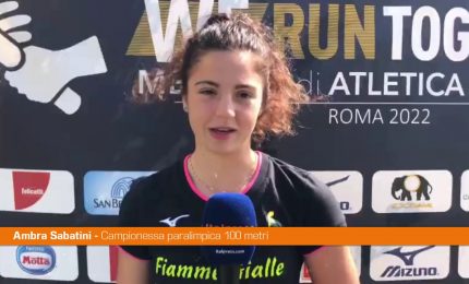 Sabatini a "We Run Together" "Lo sport unisce"