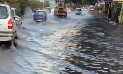 Maltempo, Nubifragio a Palermo, strade allagate e disagi