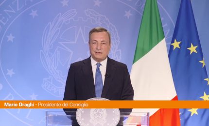 Draghi "L'Italia rimane al fianco dell'Ucraina"