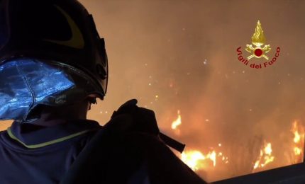 Incendi a Palermo, dall’alba 3 canadair in volo sul Monte Grifone