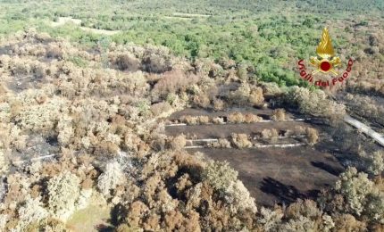 Ricognizione con i droni sul Carso goriziano dopo l'incendio