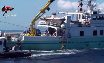 Un antico rostro romano è stato recuperato al largo delle Isole Egadi