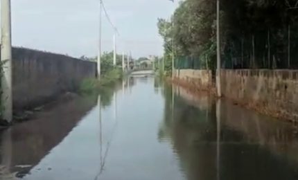 Maltempo, strade come fiumi a Trapani