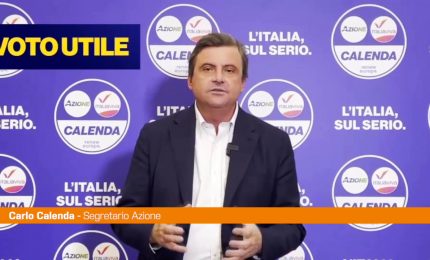 Calenda "L'unico voto utile è quello per il Terzo polo"