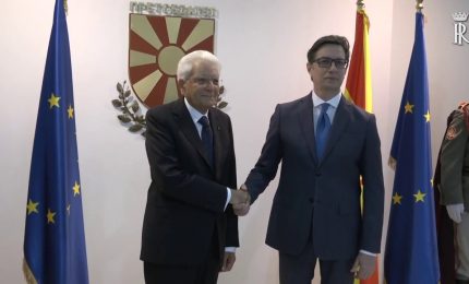 Mattarella incontra il presidente della Macedonia del Nord