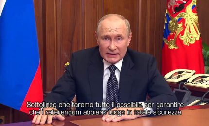 Ucraina, Putin "Appoggeremo le decisioni prese con i referendum"