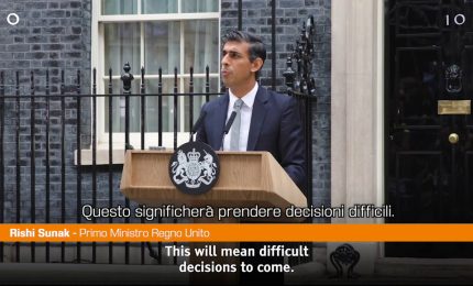 Uk, Rishi Sunak "Grandi sfide, ora stabilità e unità"