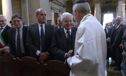 40 anni fa attentato alla Sinagoga di Roma, Mattarella alla cerimonia