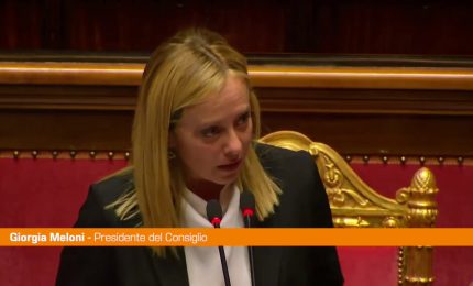 Ucraina, Meloni "La pace non si ottiene con le bandiere arcobaleno"