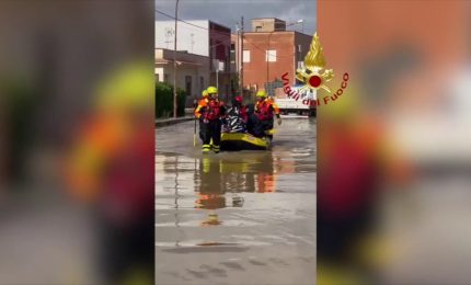 Maltempo, vigili del fuoco in azione tra Trapani e Agrigento