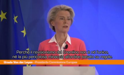 Von der Leyen "Dobbiamo promuovere i nostri valori nel mondo"