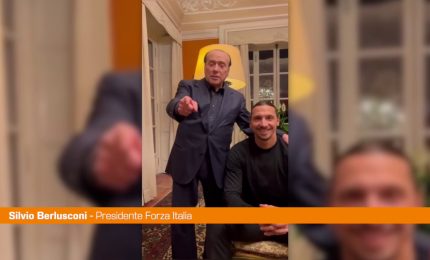 Berlusconi accoglie Ibra: "Gli insegno a gestire azienda"