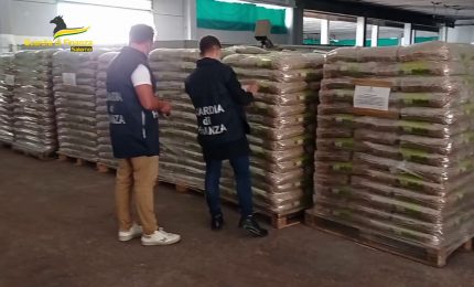 Salerno, sequestrate in Cilento oltre 100 tonnellate di pellet