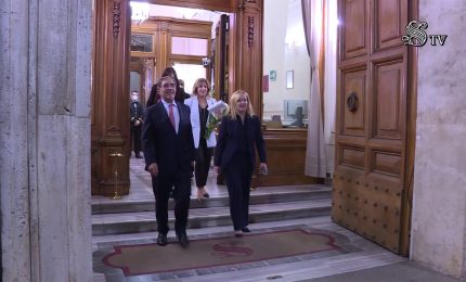 Governo, Meloni lascia il Senato dopo un incontro con La Russa