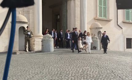 I nuovi ministri lasciano il Quirinale dopo il giuramento