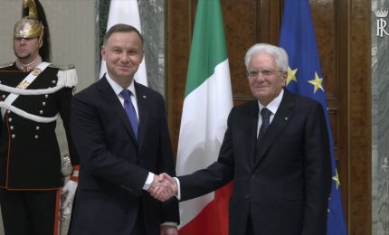 Mattarella incontra il presidente polacco Duda