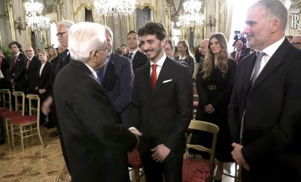 Bagnaia e Ducati, orgoglio italiano al Quirinale