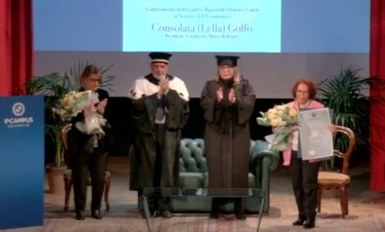 Dall'Università eCampus una laurea honoris causa a Lella Golfo