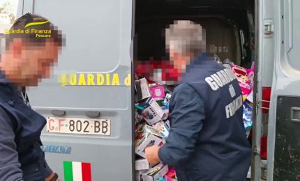 Pescara, la Gdf sequestra un milione di giocattoli non conformi