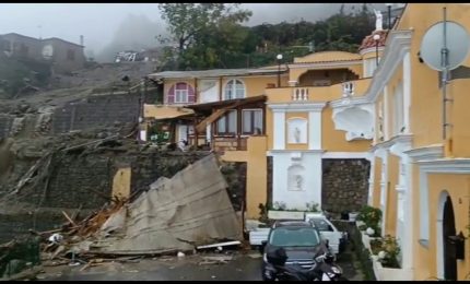 Frana a Ischia, le prime immagini