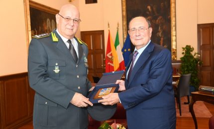 Schifani incontra il generale Lorusso della Guardia di Finanza