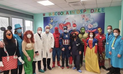 Carnevale in corsia, arrivano i “supereroi” in pediatria al Garibaldi-Nesima di Catania