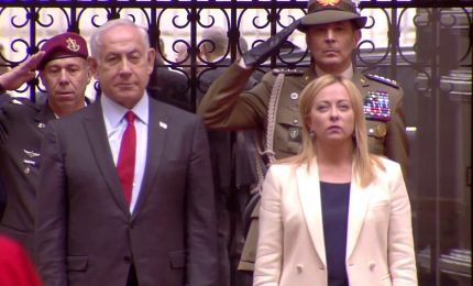 Meloni incontra Netanyahu a Palazzo Chigi