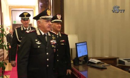 Senato, La Russa riceve il comandante dei Carabinieri Luzi