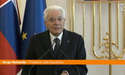 Mattarella "Sostegno sotto ogni profilo all'Ucraina"