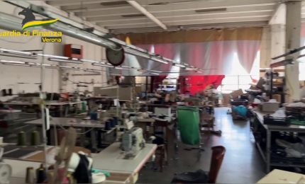 Verona, sfruttamento del lavoro. Gdf sequestra laboratorio tessile