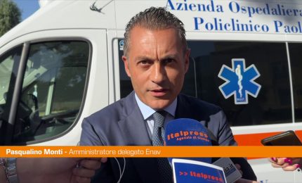 Monti "Enav donerà un'auto elettrica al Policlinico di Palermo”