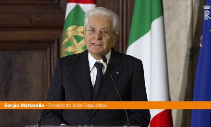 Mattarella "La tragedia della guerra è tornata vicino a noi"