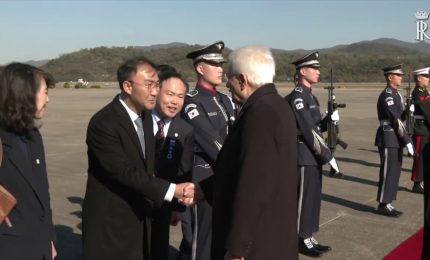 Mattarella a Seoul per visita istituzionale