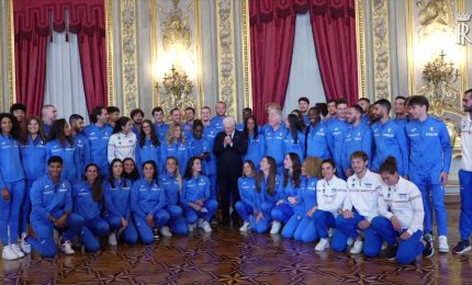 Azzurri atletica e pentathlon da Mattarella